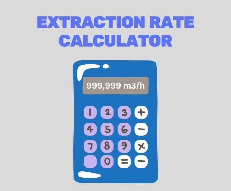 Extraction Rate Calculator Extractors Fan